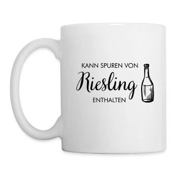 Riesling Wein Weintrinker Pfaelzer Geschenk - Tasse - Weiß - Links