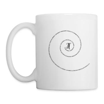 Pi circle number math math gift - Mug - white - Left