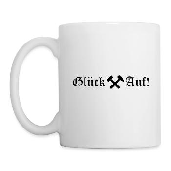 Glück auf Ruhrpott Ruhrgebiet Geschenk - Tasse - Weiß - Links