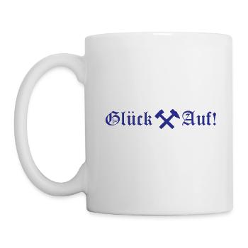 Glück auf Ruhrpott Ruhrgebiet Geschenk - Tasse - Weiß - Links