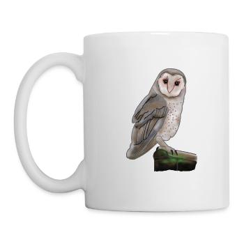Eule - Tasse - Weiß - Links