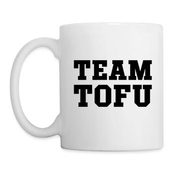 Cadeau végétalien Team Tofu Vegan - Mug blanc - blanc - Gauche