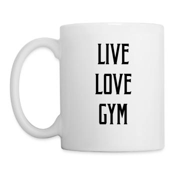 Live Love Gym Fitness Gym Training Gift - Mug - white - Left