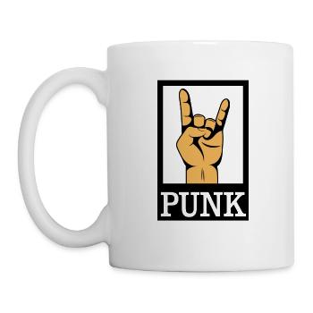 Punk punk rock anarchy musique concert cadeau - Mug blanc - blanc - Gauche