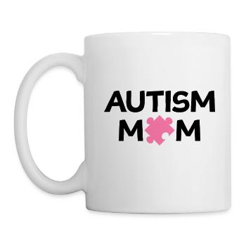 Autism Mom Autistic Awareness Gift - Mug - white - Left