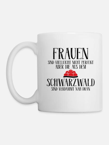 Frauen Schwarzwald Schwarzwaldmädel Geschenk - Tasse - Weiß