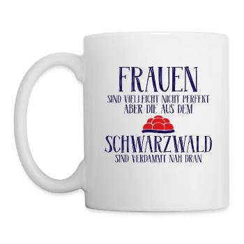 Frauen Schwarzwald Schwarzwaldmädel Geschenk - Tasse - Weiß - Links