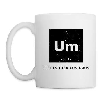 To the Element of Confusion Periodic Table Chemike - Mug - white - Left