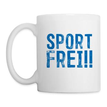 Sport Frei Ostalgie Nostalgie Osten Ossi Geschenk - Tasse - Weiß - Links