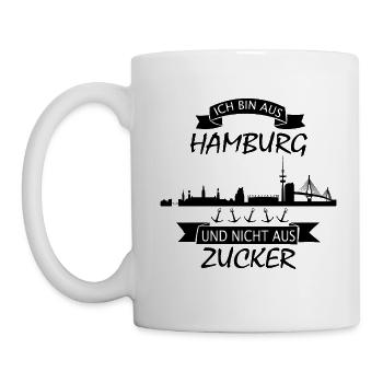 I am from Hamburg and not from sugar Hamburger - Mug - white - Left