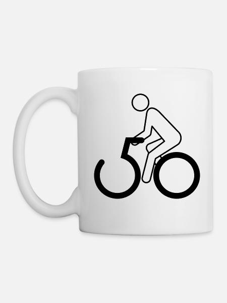 Radelnd durch den 50er - Mug blanc - blanc