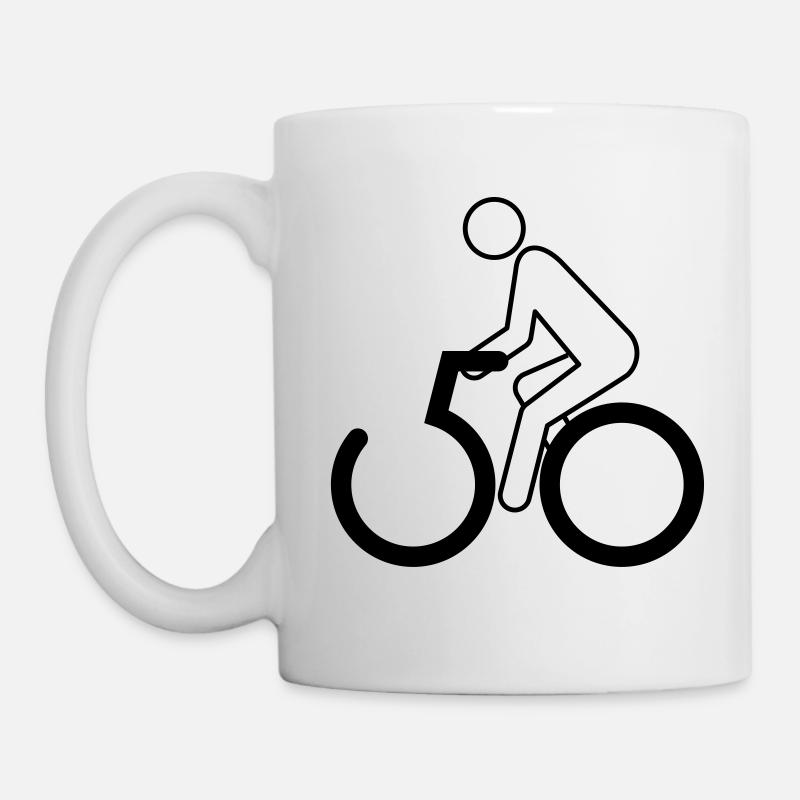 Radelnd durch den 50er - Tasse - Weiß