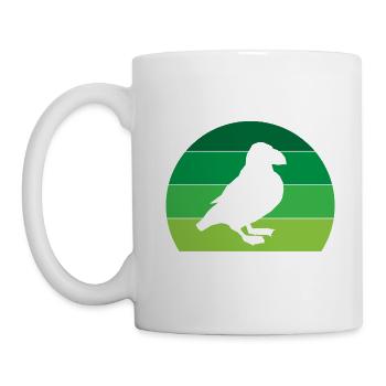 Puffin Puffins Lunde Papageientaucher Vintage - Tasse - Weiß - Links