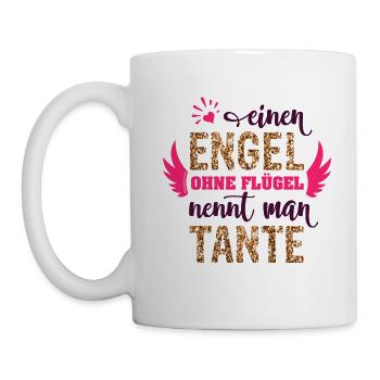 meilleur tante ange cadeau dictons marraine or - Mug blanc - blanc - Gauche