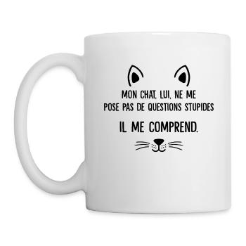 mon chat - Mug blanc - blanc - Gauche