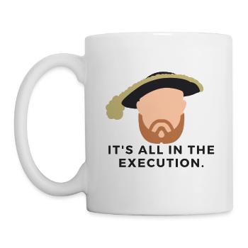 Es ist alles in der Ausführung - Henry VIII Design - Tasse - Weiß - Links