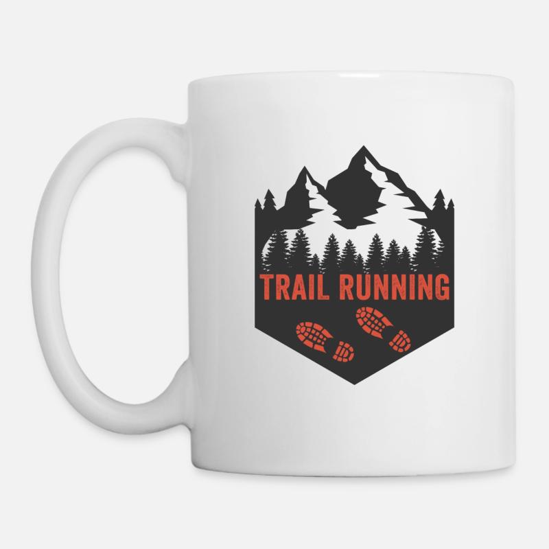 Trailrunning - Tasse - Weiß
