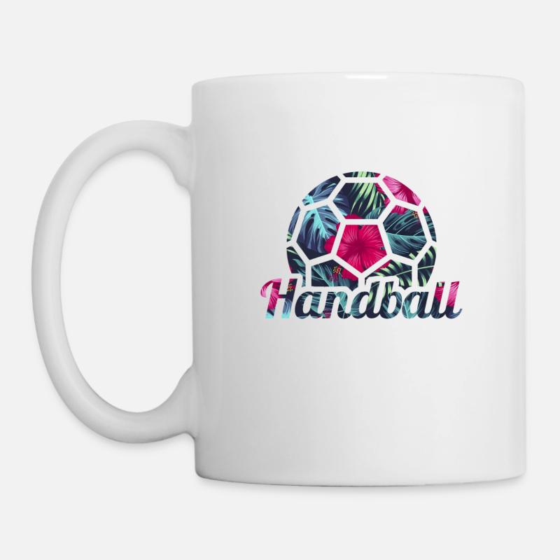 handball tropical handballer - Mug blanc - blanc
