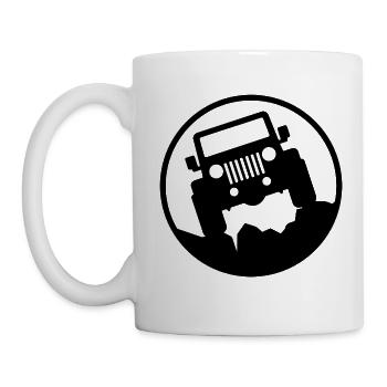 Jeep - Route hors route 4x4 - Mug blanc - blanc - Gauche