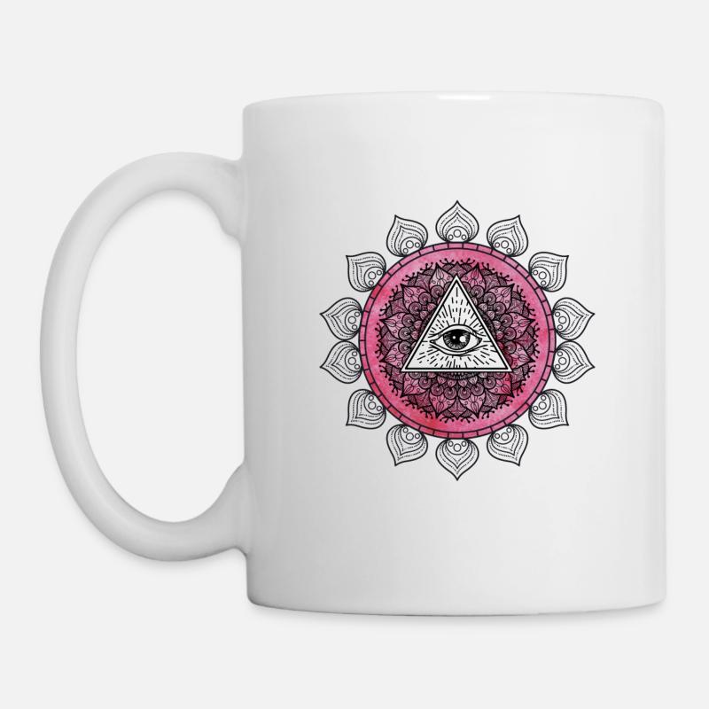 Karma Mandala - Tasse - Weiß