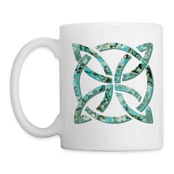noeud celtique 10 e 247 - Mug blanc - blanc - Gauche