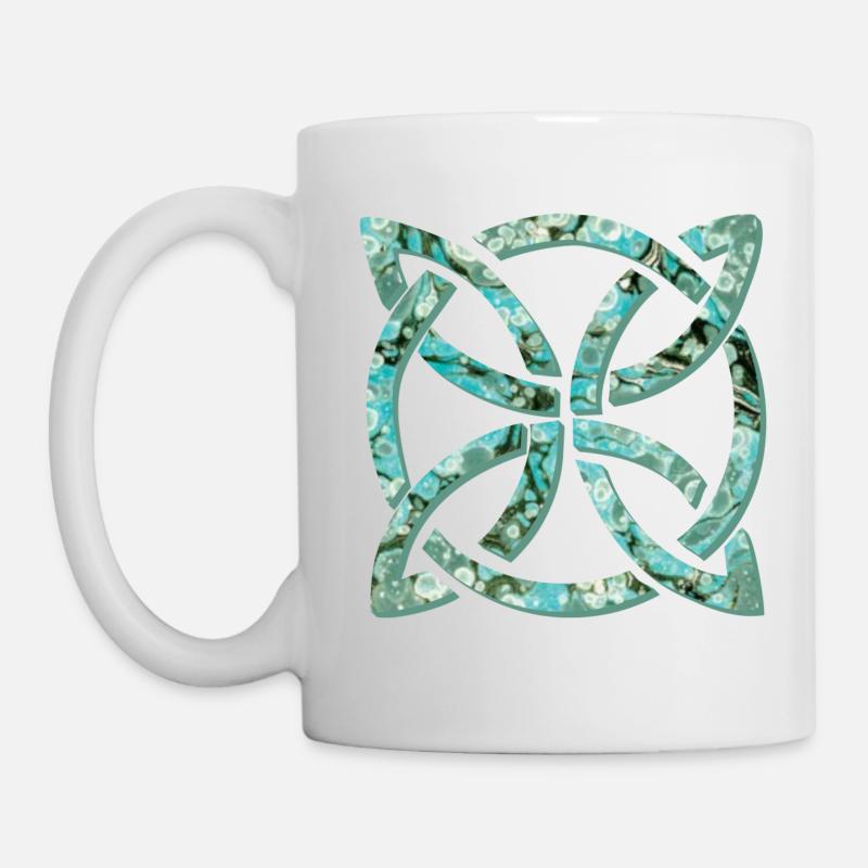 noeud celtique 10 e 247 - Mug blanc - blanc