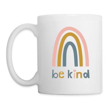 Soyez gentil - couleur arc-en-ciel - Mug blanc - blanc - Gauche