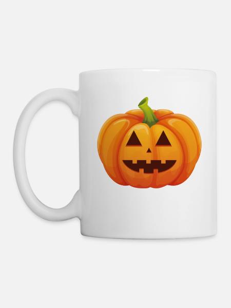 Kürbis Halloweenkostüm - Ich bin ein Kürbis - Tasse - Weiß