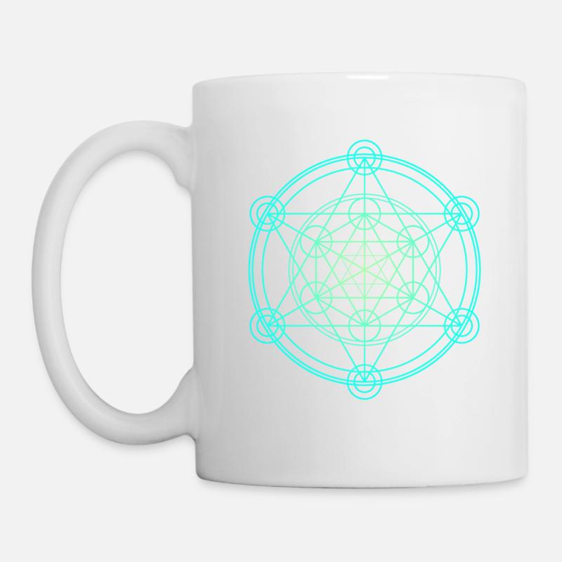 Merkaba Géométrie sacrée - Mug blanc - blanc