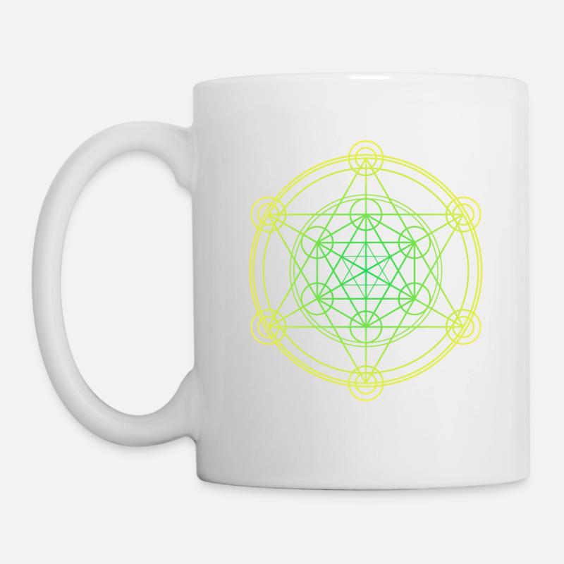 Merkaba Sacred Geometry - Mug - white