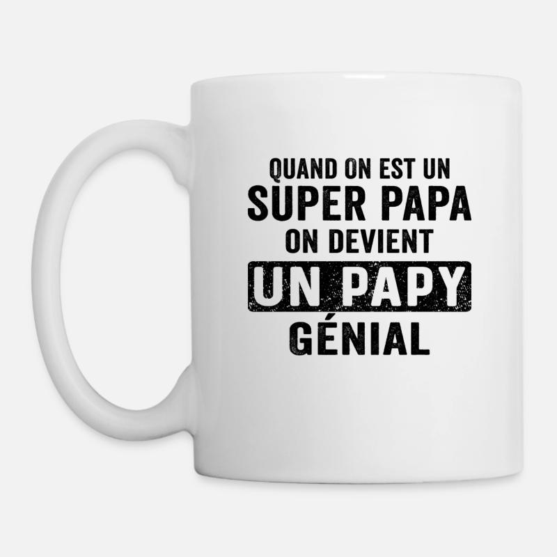 devient un papy cadeau grand-père - Mug blanc - blanc