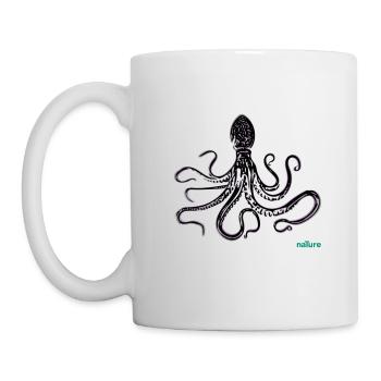 Tintenfisch - Tasse - Weiß - Links