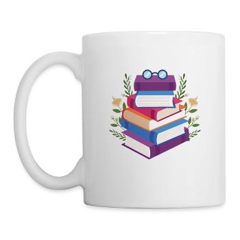 livres cadeau lire le livre - Mug blanc - blanc - Gauche