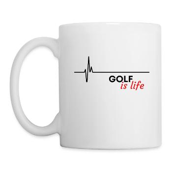 Le golf, c’est la vie. - Mug blanc - blanc - Gauche