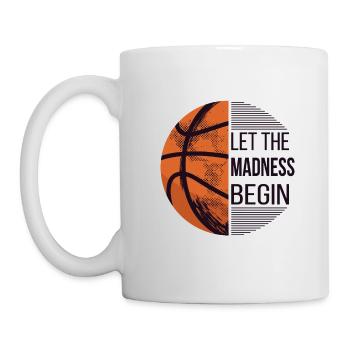 Let The Madness Begin - Basketball I - Mug - white - Left