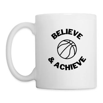 Netball: Believe & Achieve - Mug - white - Left