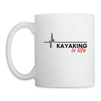 Kayaking is life. - Mug - white - Left