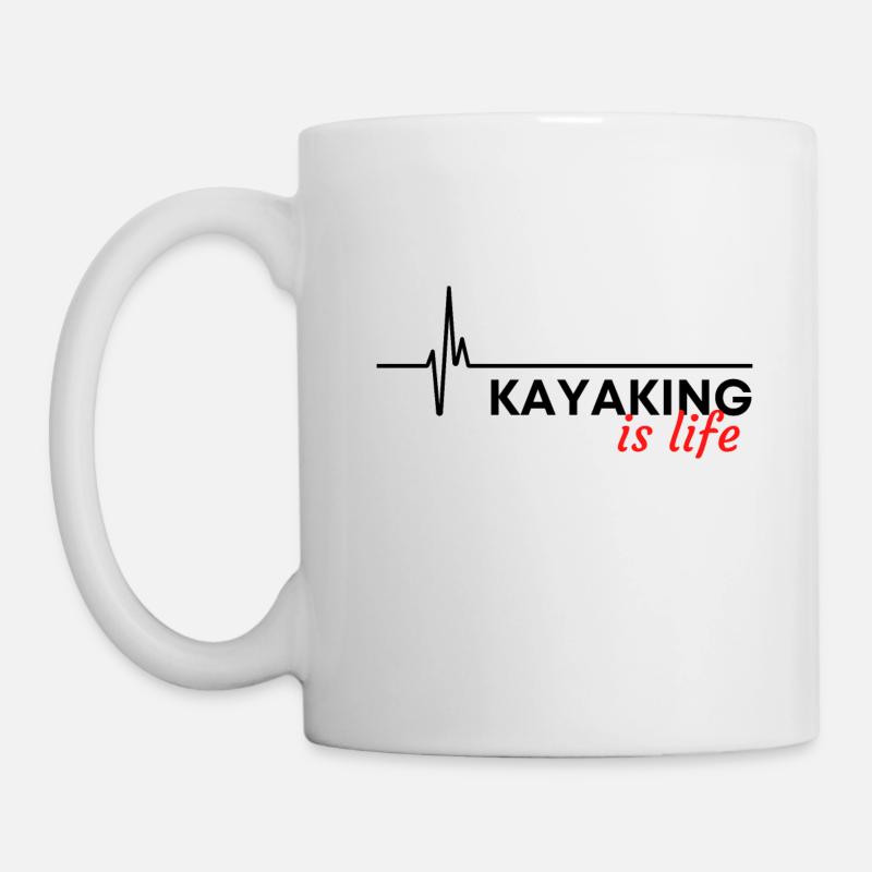 Kajakfahren ist Leben. - Tasse - Weiß