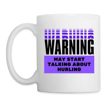 Warnung kann beginnen, über Schleudern zu sprechen. - Tasse - Weiß - Links