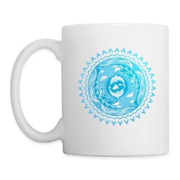 Orca Dauphin Tortue - Mug blanc - blanc - Gauche