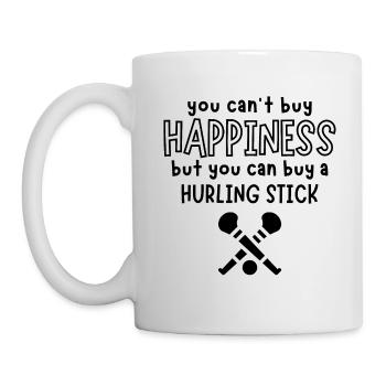 Sie können einen Hurling-Stick kaufen - Tasse - Weiß - Links