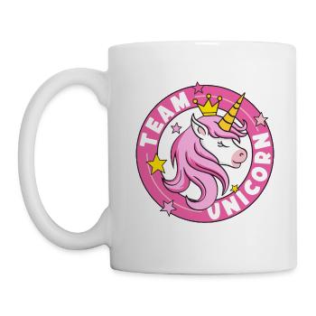 Team Einhorn - Tasse - Weiß - Links