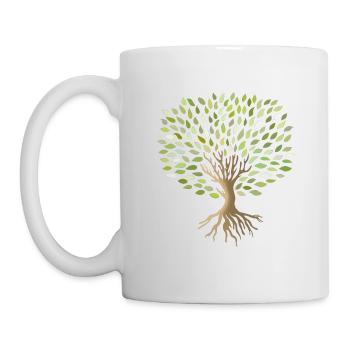 Baum - Tasse - Weiß - Links