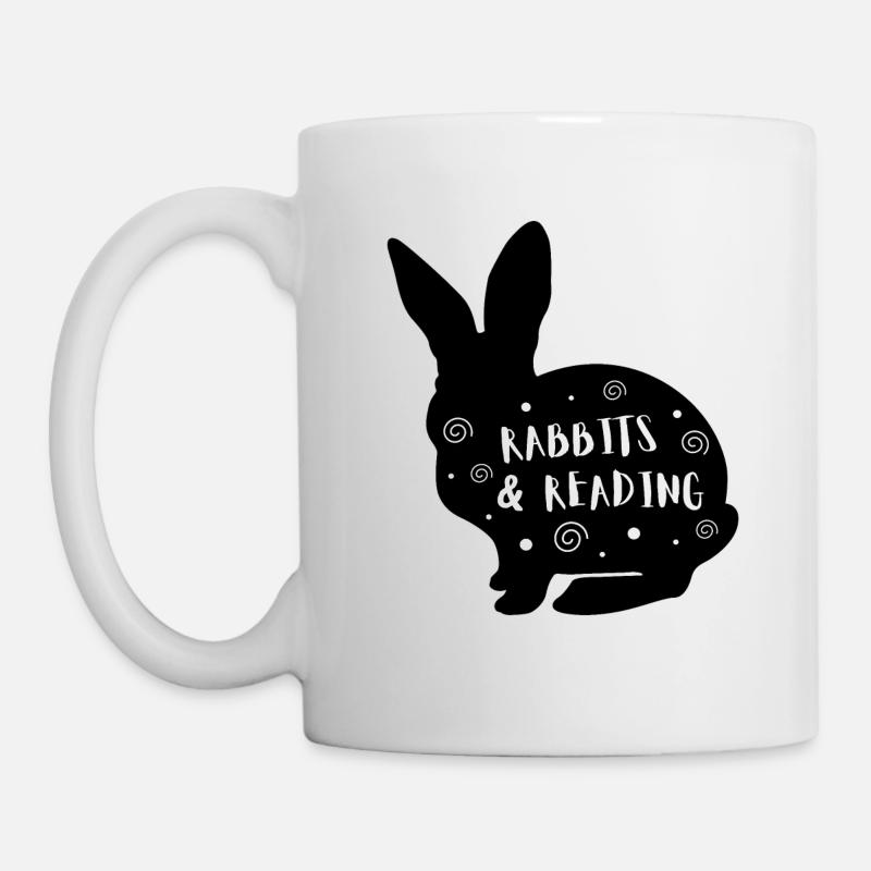 Lapins & Lecture - Mug blanc - blanc