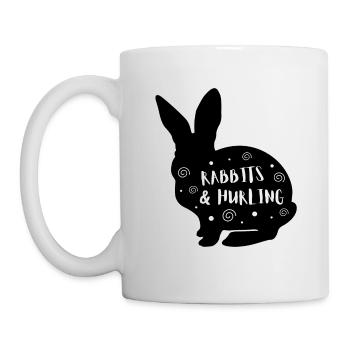 Kaninchen & Hurling - Tasse - Weiß - Links