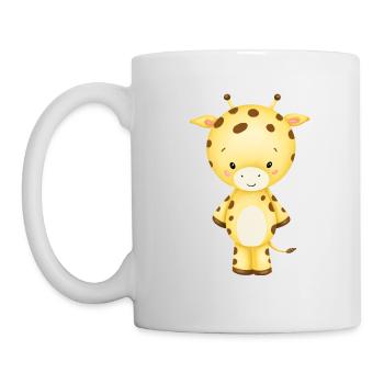 cute giraffe - Mug - white - Left