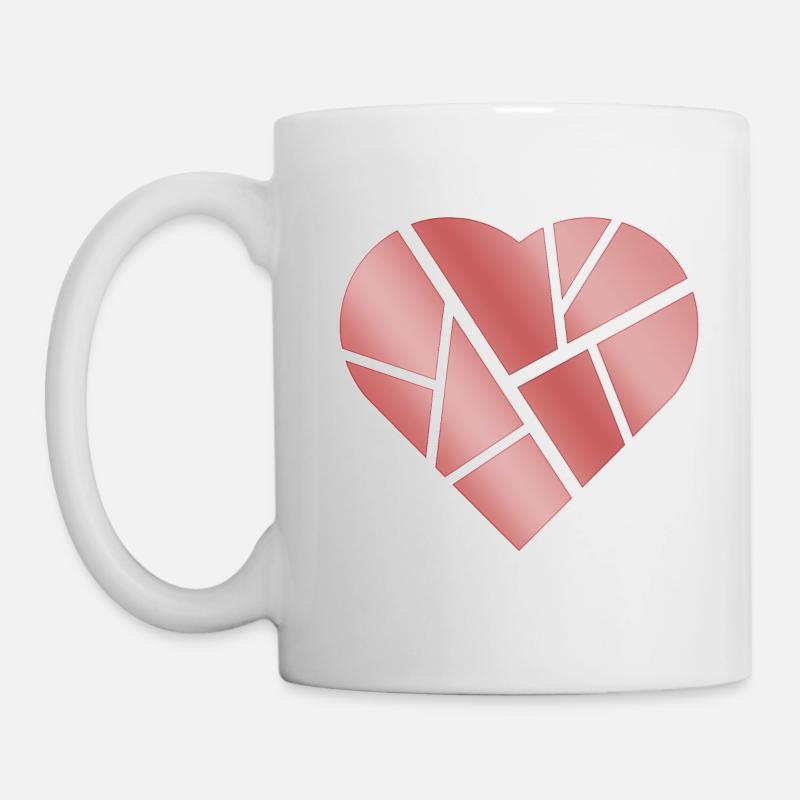 A Simple Heart "Red" - Tasse - Weiß