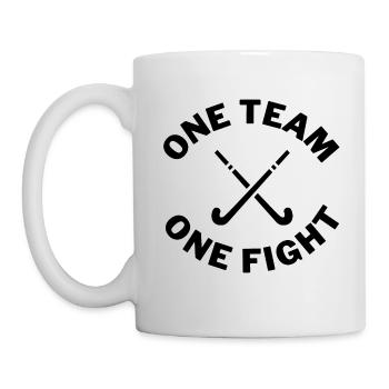Hockey: One team. One fight. - Mug - white - Left