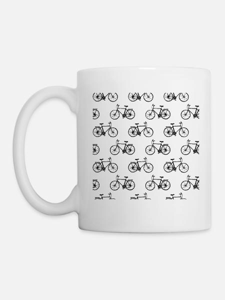 Fahrrad Rennrad - Tasse - Weiß