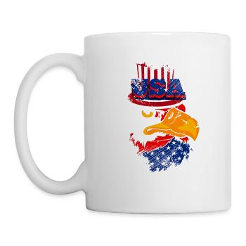 A Beautiful and Funny Eagle Design - Mug - white - Left